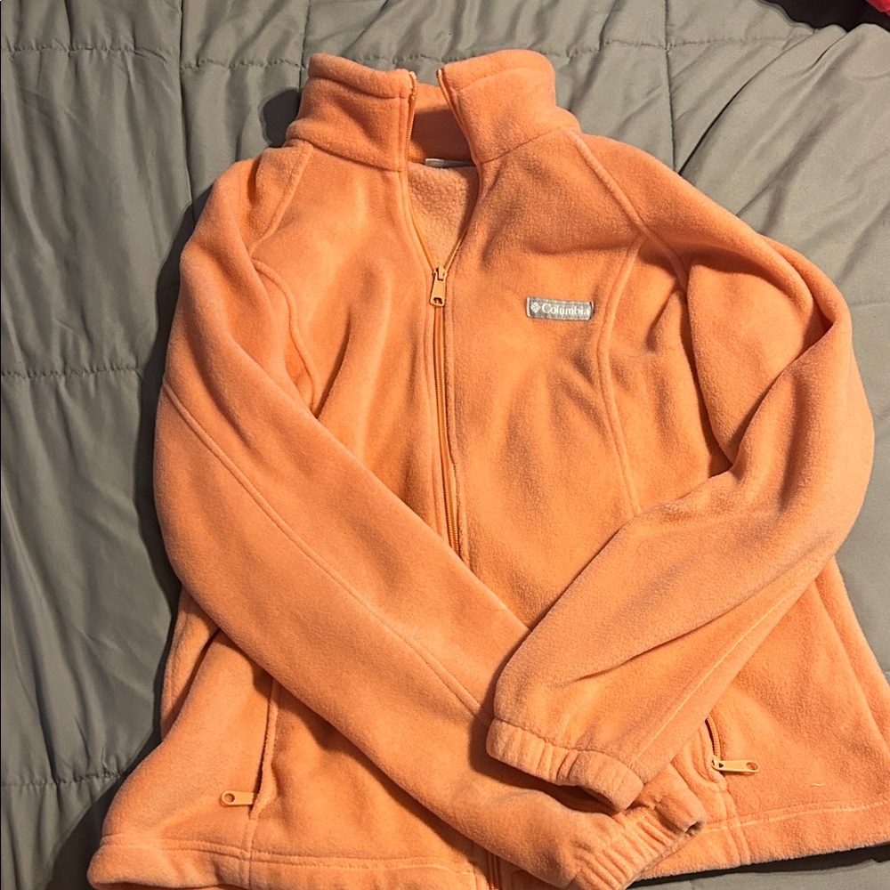 Columbia Vibrant Orange Fleece Jacket